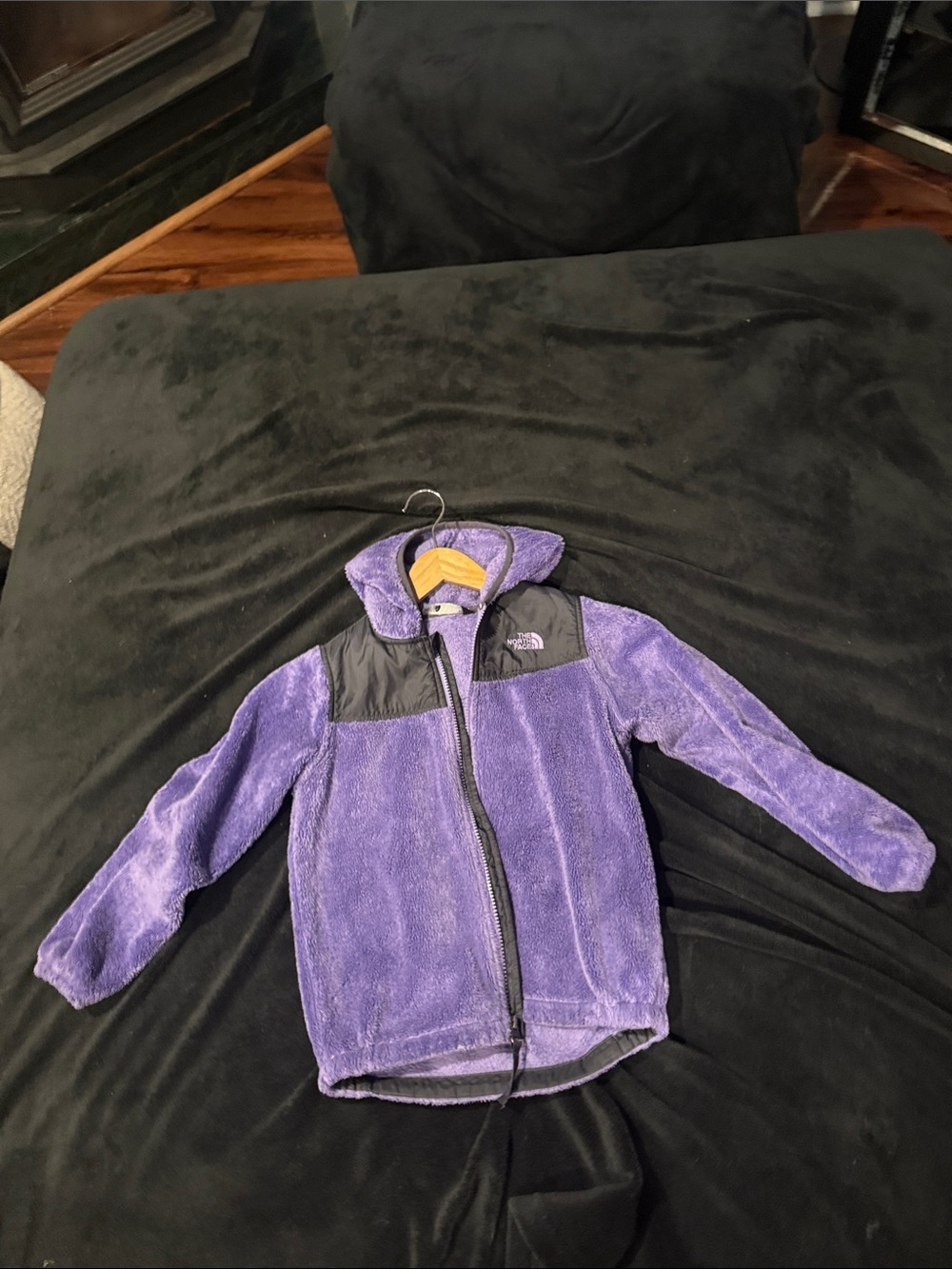 The North Face Kids Purple Fleece Puffer Jacket